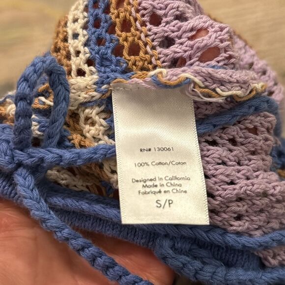 L*SPACE ALLEGRA KNIT DRESS Wildflower Crochet S - Picture 8 of 9